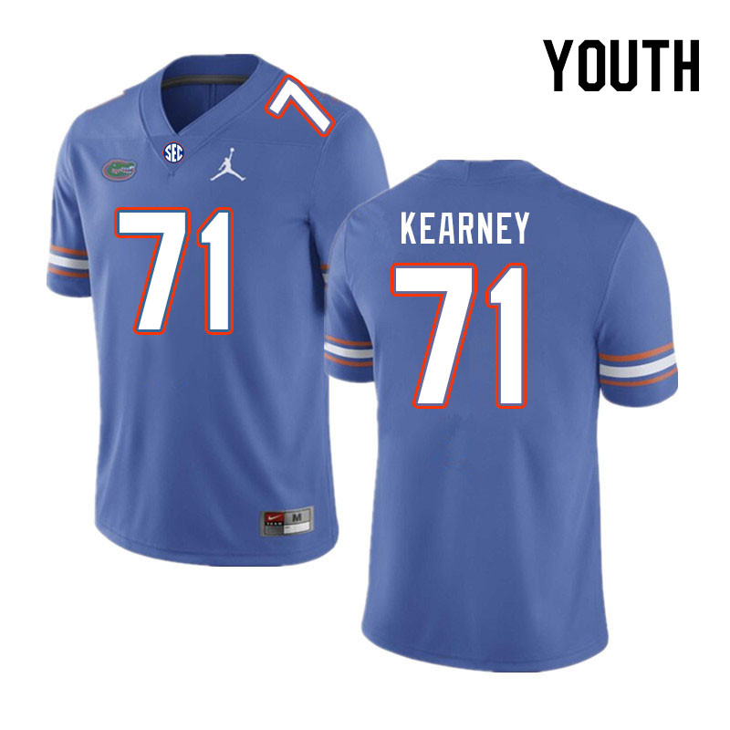Youth #71 Roderick Kearney Florida Gators College Football Jerseys Stitched Sale-Royal